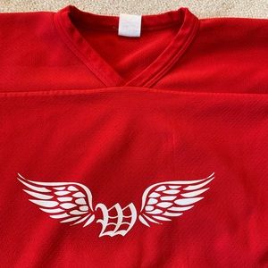 Hockey Jersey Wings Mens League Size XL Red